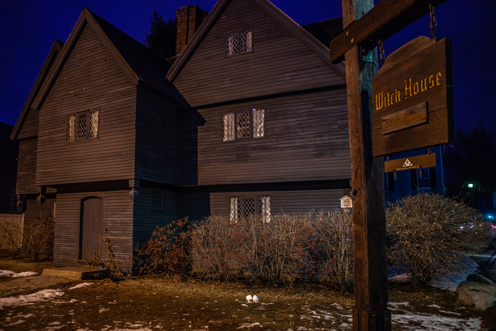 The dark exterior of the Witch House is one of the best things to see when you RV in Salem in October