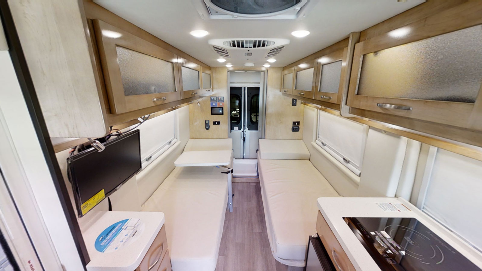 Best Class B RVs - interior of a Nova with two twin beds