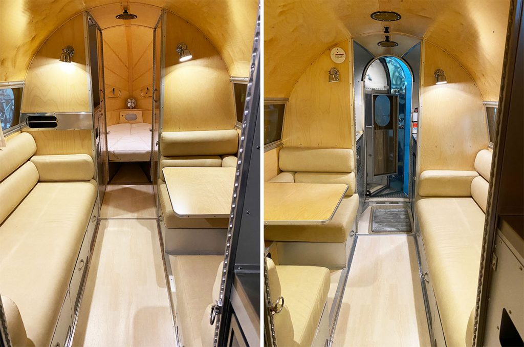 Inside the Bowlus Road Chief for sale