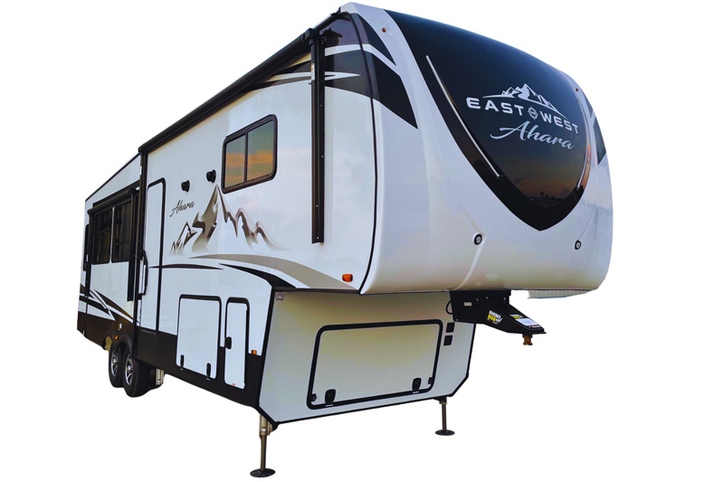 The exterior of an East to West Ahara, one of the hottest RVs for 2022