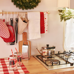 Kitchen gadgets in a camper van kitchen. These make great van life gifts