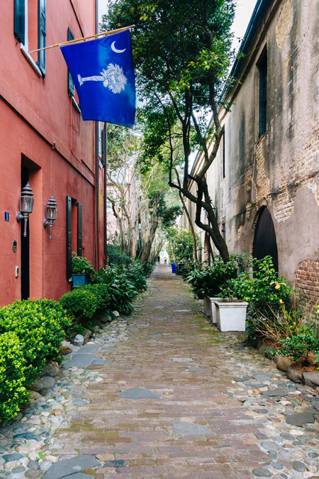 Historic streets in Charleston