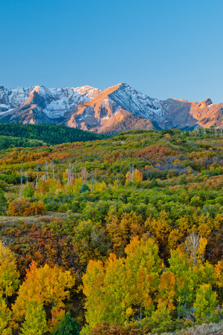 Snowy peaks near Ouray, Colorado