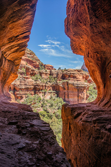 Famous Subway Cave hike in Sedona