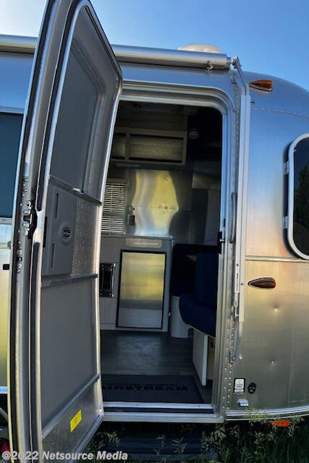 Entry to an Airstream Bambi for sale on RVUSA