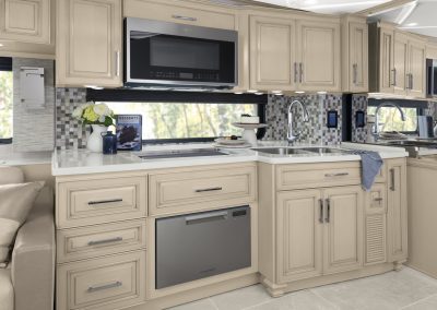 Kitchen in a Newmar Mountain Aire.